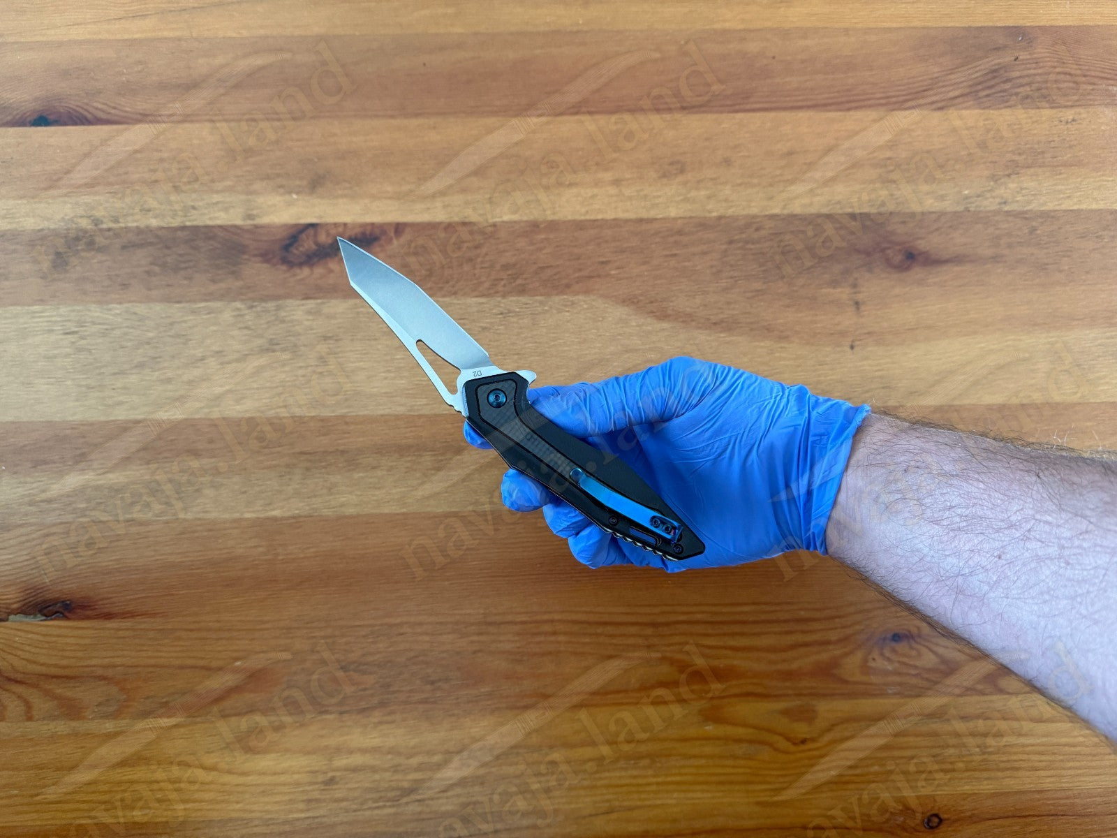 Folding Knife Carbon Fiber & G10 Handle - D2 Steel - 3.1" Blade Presentation Box