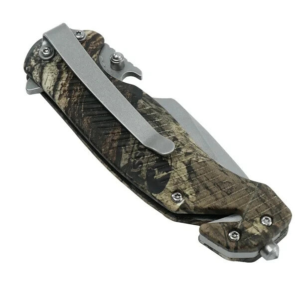 3.25 inch Blade Ozark Trail Folding Pocket Knife Camouflage Liner Lock w/ Tools