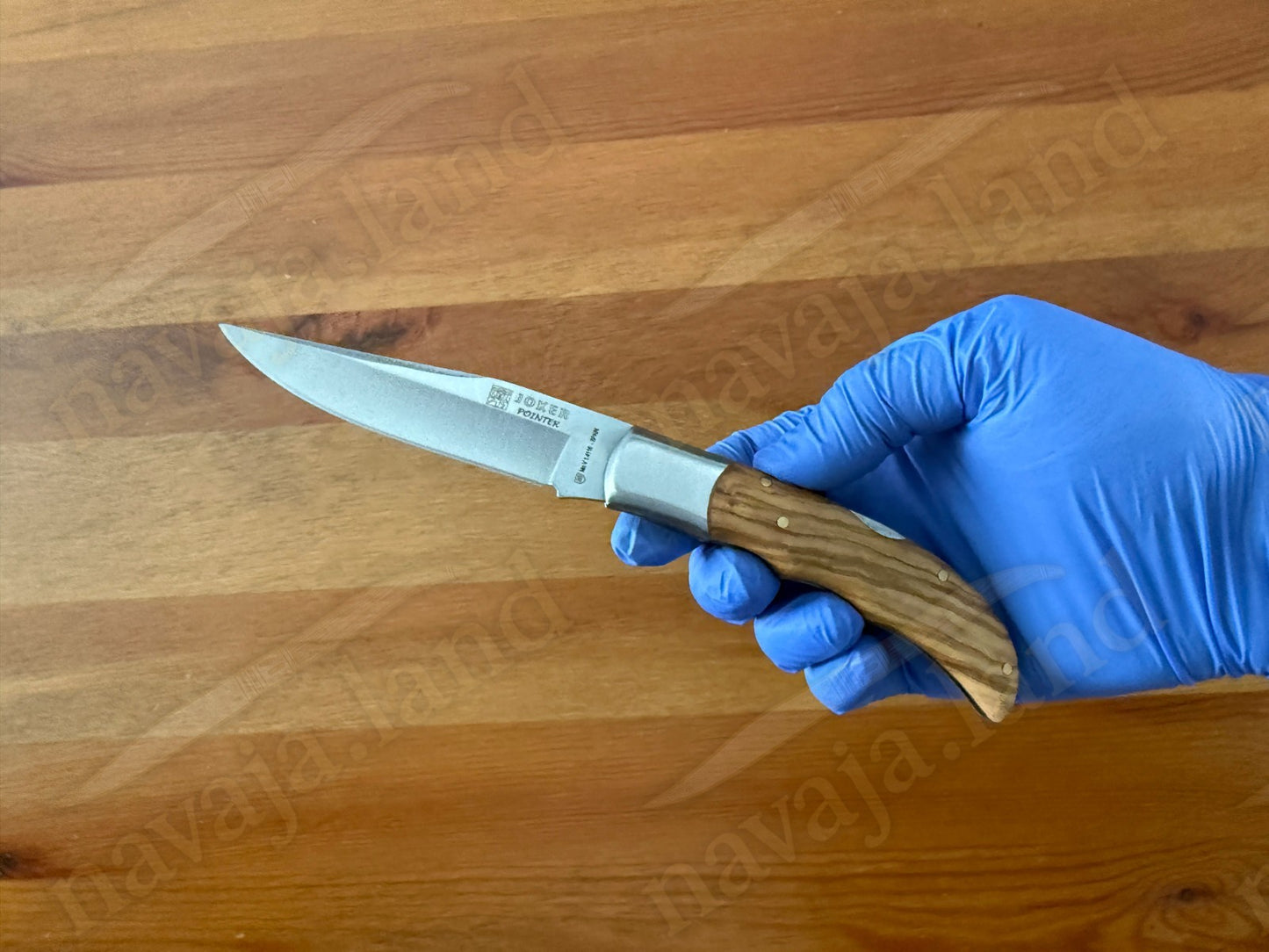 3.54” Joker Pointer Camping Folding Knife (Olive Wood Handle) From Spain