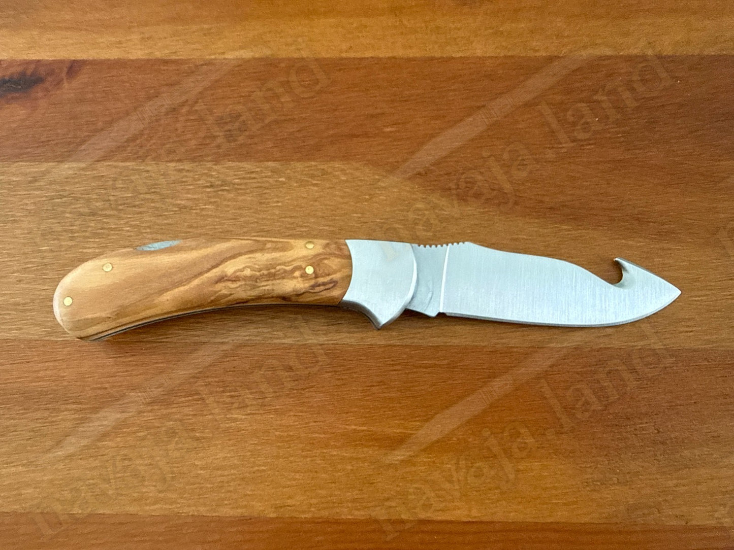 Joker Cocker Hunting Skinning Folding Knife 3.54” MOVA Blade Olive Wood Handle
