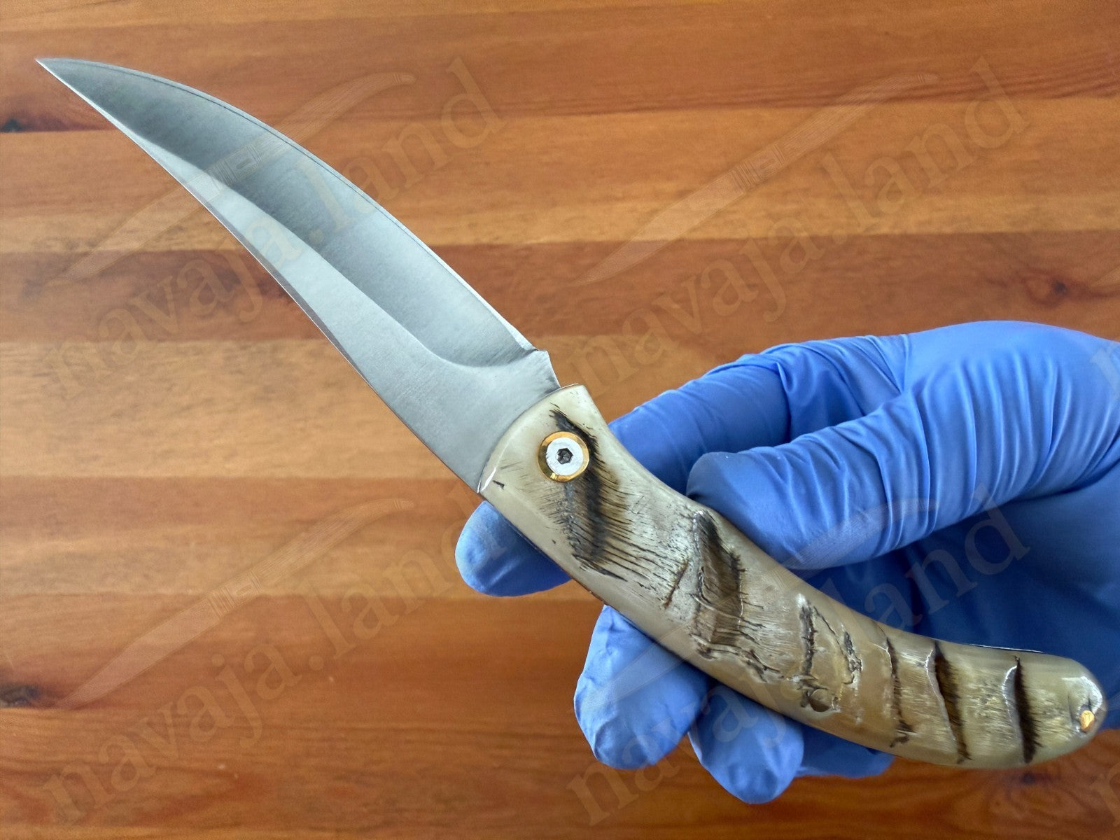 Cudeman Cazorla Folding Knife – 3.35 in Sandvik 12C27 Steel | Ram Horn Handle
