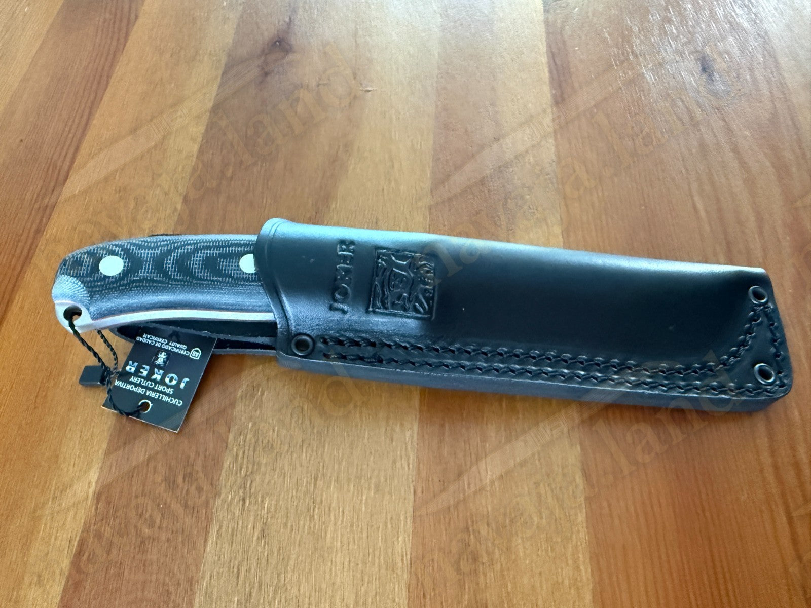 Joker Ursus Survival Knife Böhler N695 Black Micarta Full Tang + Leather Sheath