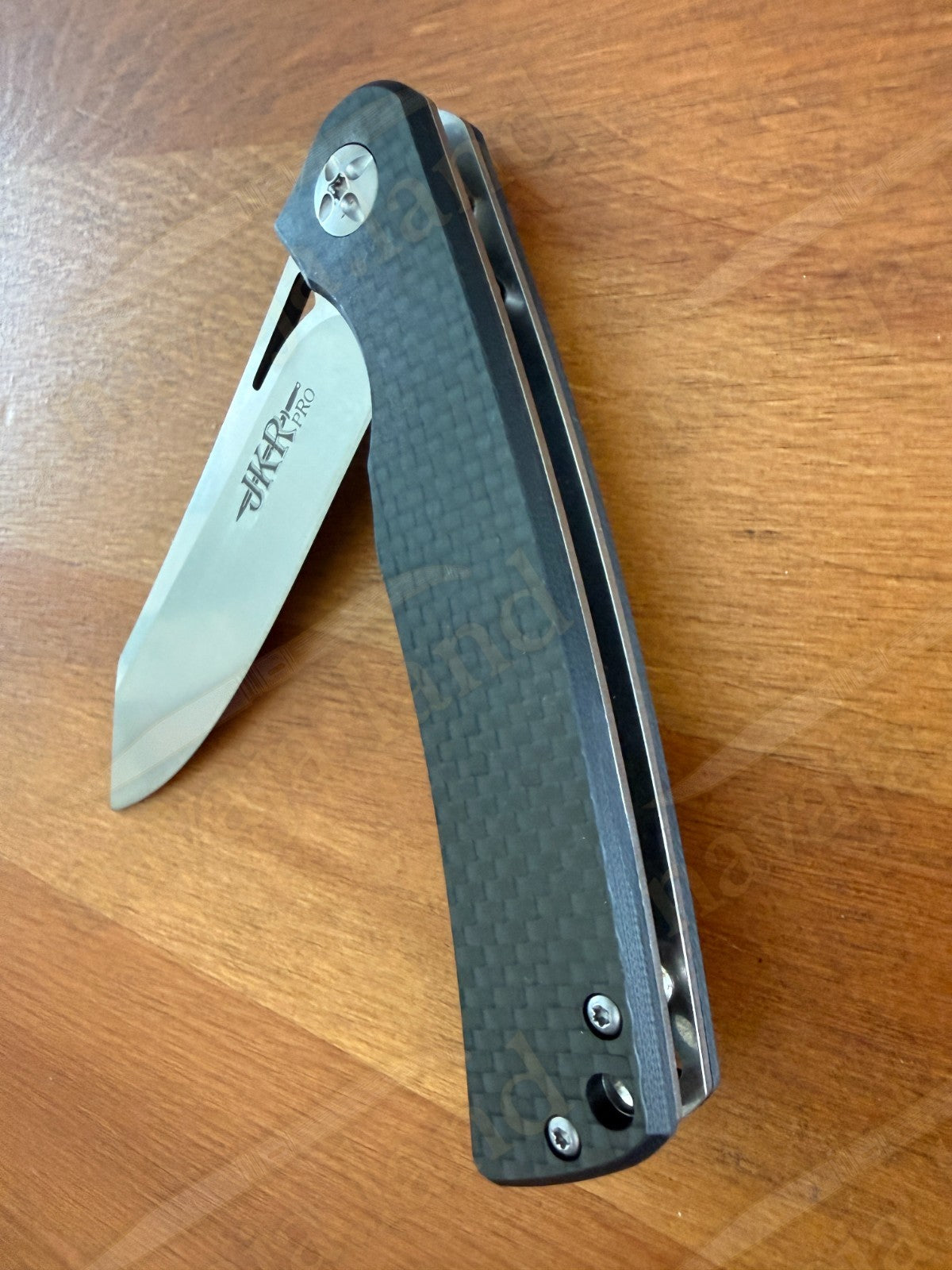 Folding Knife Carbon Fiber & G10 Handle - D2 Steel - 3.5" Blade Presentation Box
