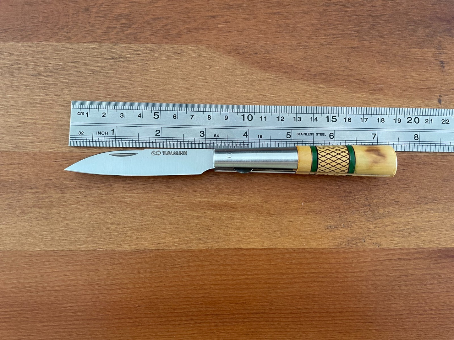 3.26” CQ Taramundi Pocket Knife Boxwood Handle Unique Design Asturias Spain