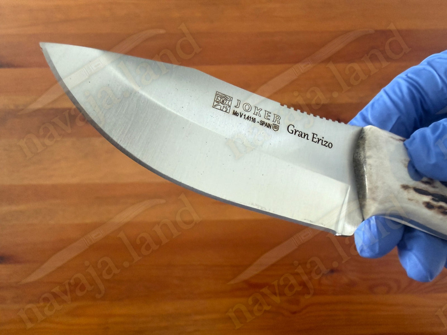 Joker Gran Erizo Bushcraft Knife – 3.74” MOVA Blade Stag Antler Handle | Sheath