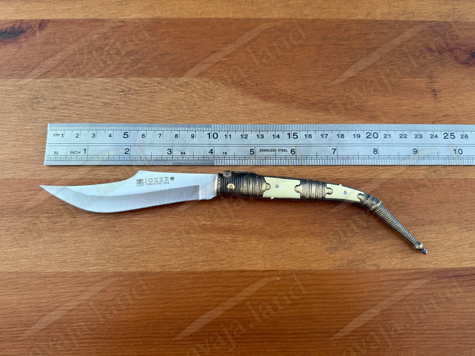 3.9” Albacete Navaja Joker Arabian Knife Zamak Handle Handmade Slipjoint Spain