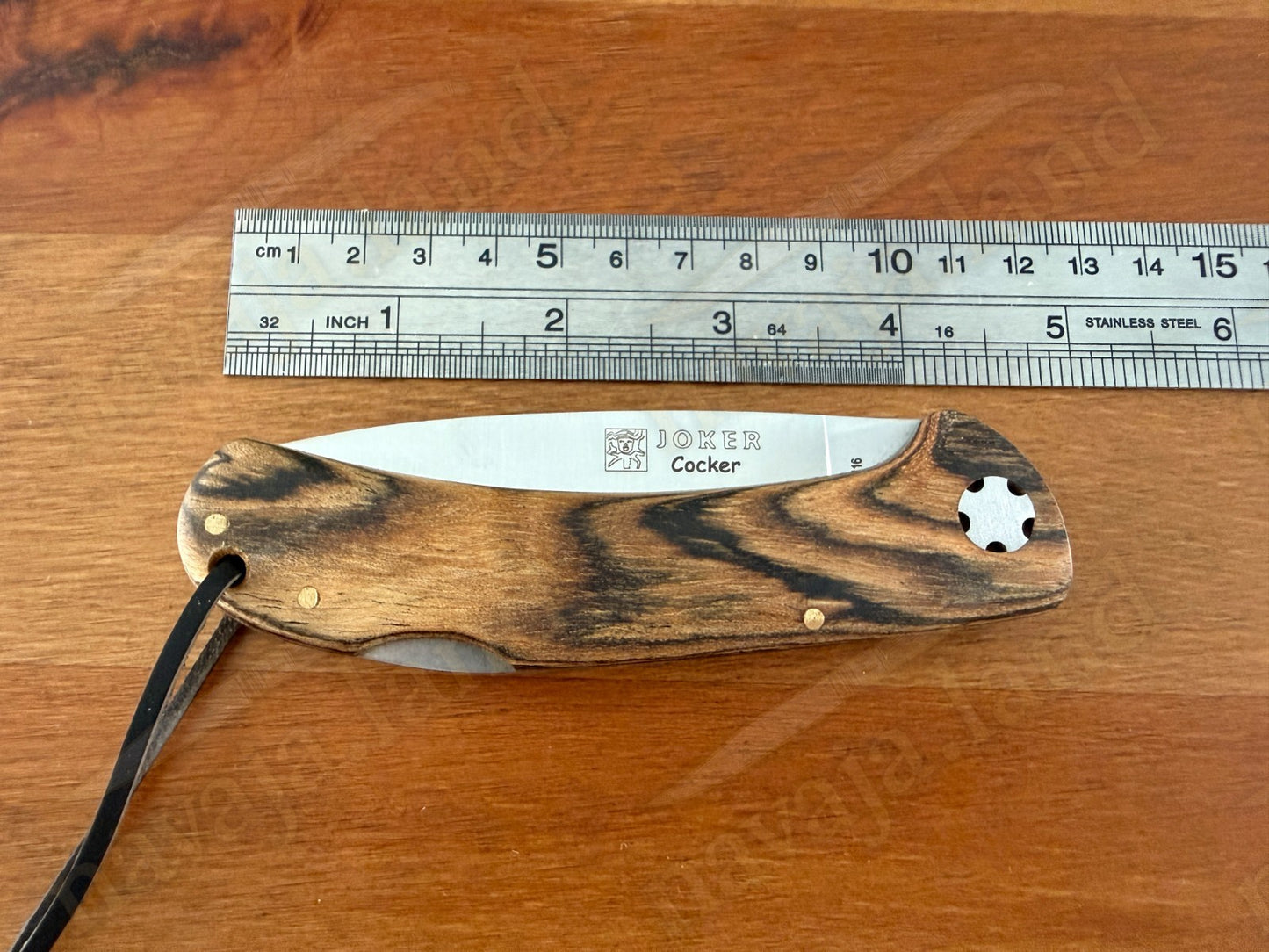 Joker Cocker Hunting Folding Knife 3.5” MOVA Blade Bocote Wood Handle From Spain