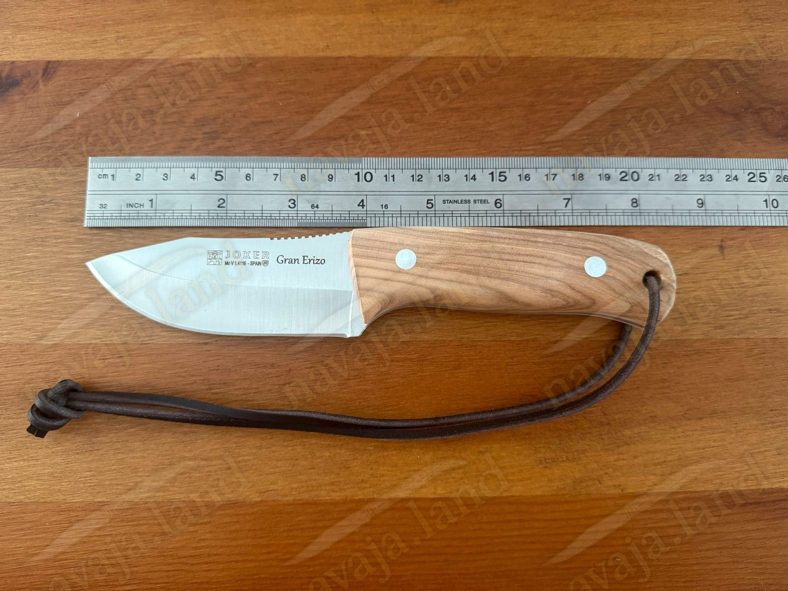 Joker Gran Erizo Bushcraft Knife – 3.74” MOVA Blade Olive Wood Handle From Spain