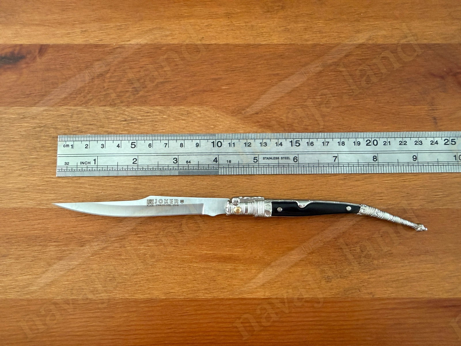 4.1” Albacete Navaja Joker Stiletto Knife Zamak Handle Handmade Slipjoint Spain