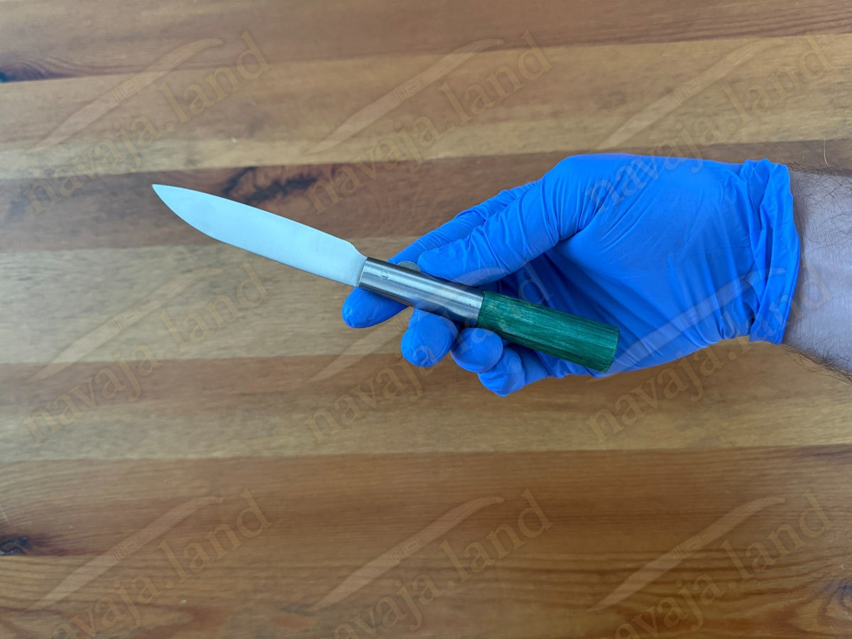 2.75" CQ Taramundi Pocket Knife Green Ash Wood Handle Liner Lock Made in Spain