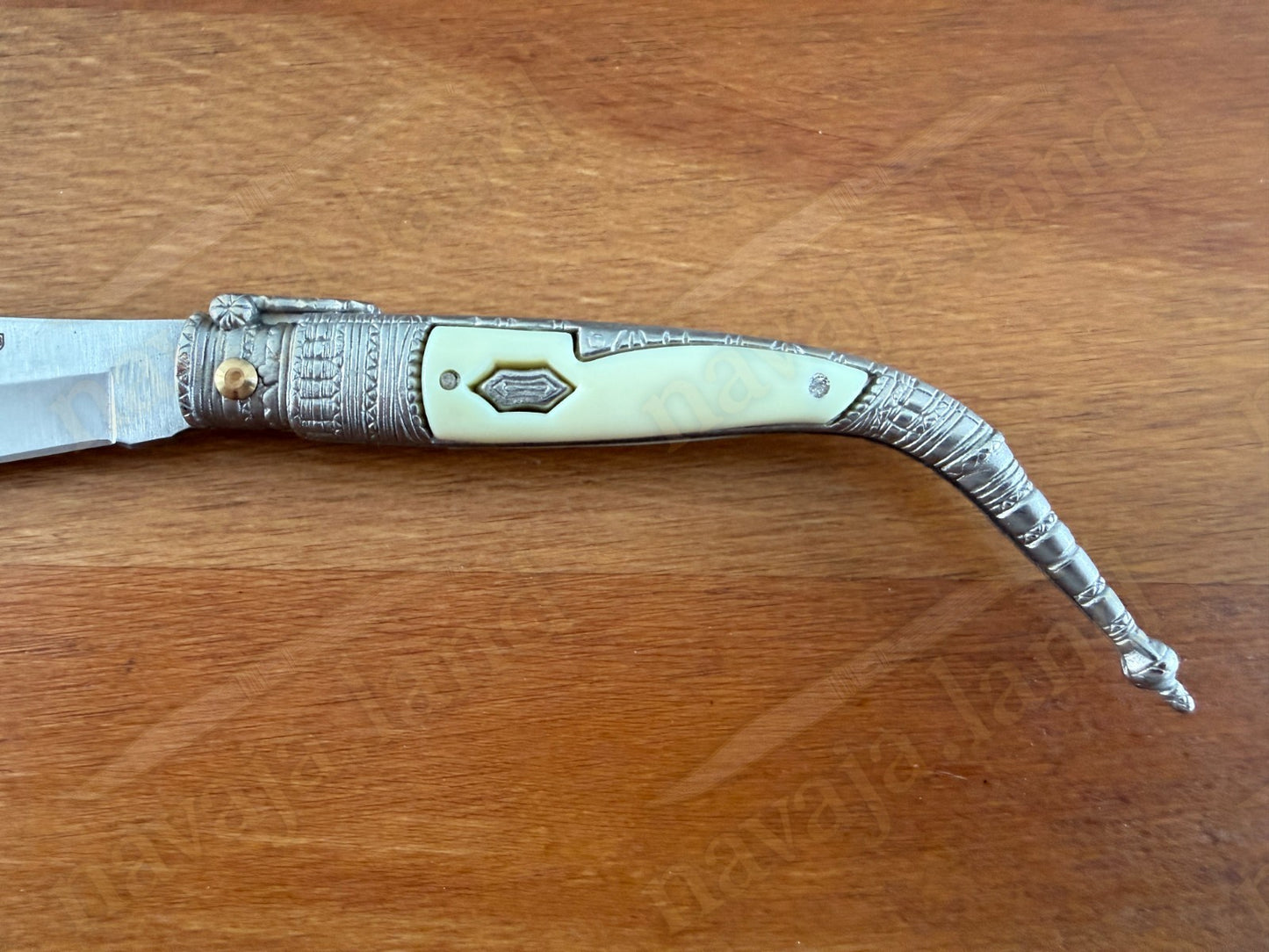 3.3” Albacete Navaja Joker Sevillana Knife Zamak Handle Handmade Slipjoint Spain