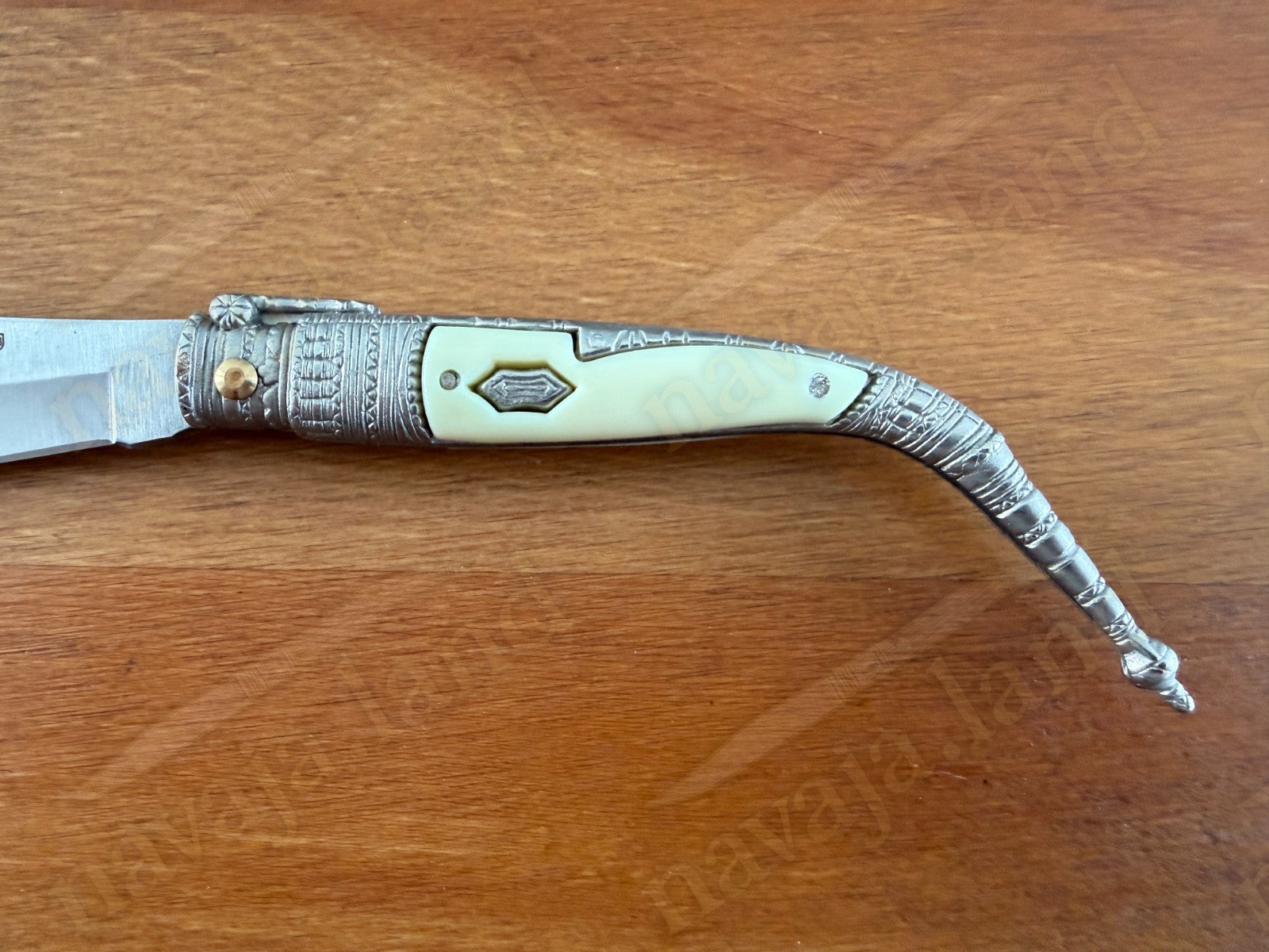 3.3” Albacete Navaja Joker Sevillana Knife Zamak Handle Handmade Slipjoint Spain