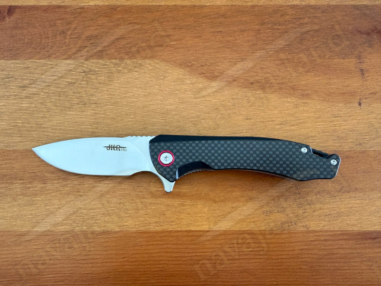 Folding Knife Carbon Fiber & G10 Handle - D2 Steel - 3.2" Blade Presentation Box
