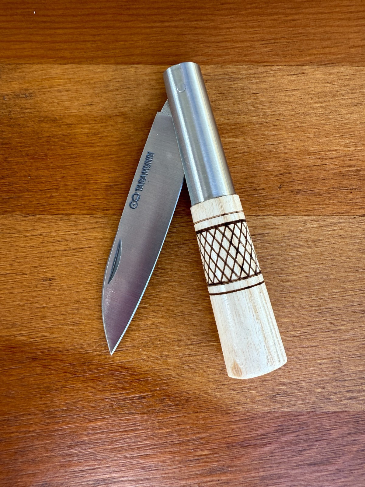 3.1" CQ Taramundi Pocket Knife Ash Tree Wood Handle Made in Spain -  US Seller