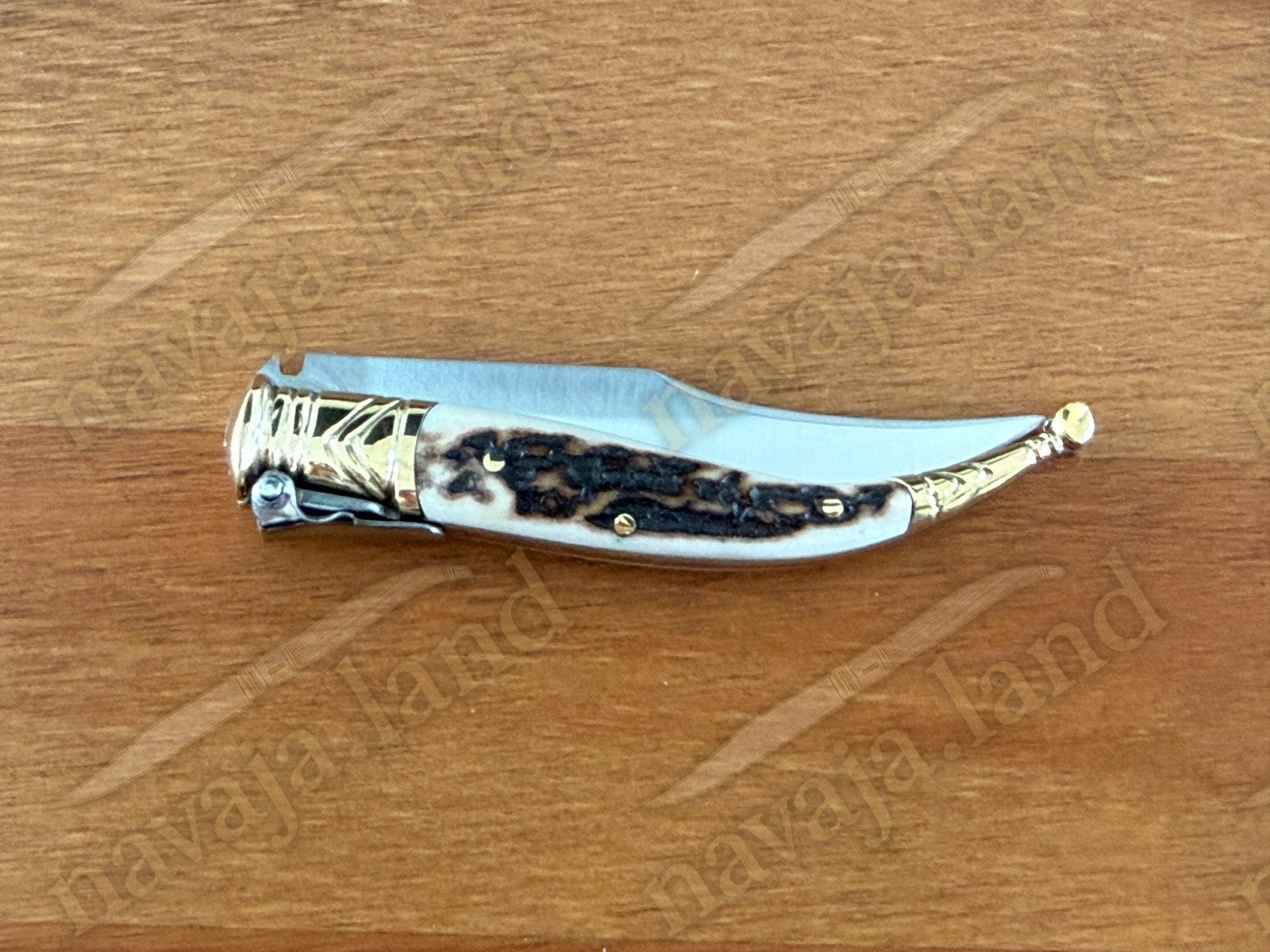 3” Navaja Joker Sevillana Knife Stag Horn Handle High Quality Handmade in Spain