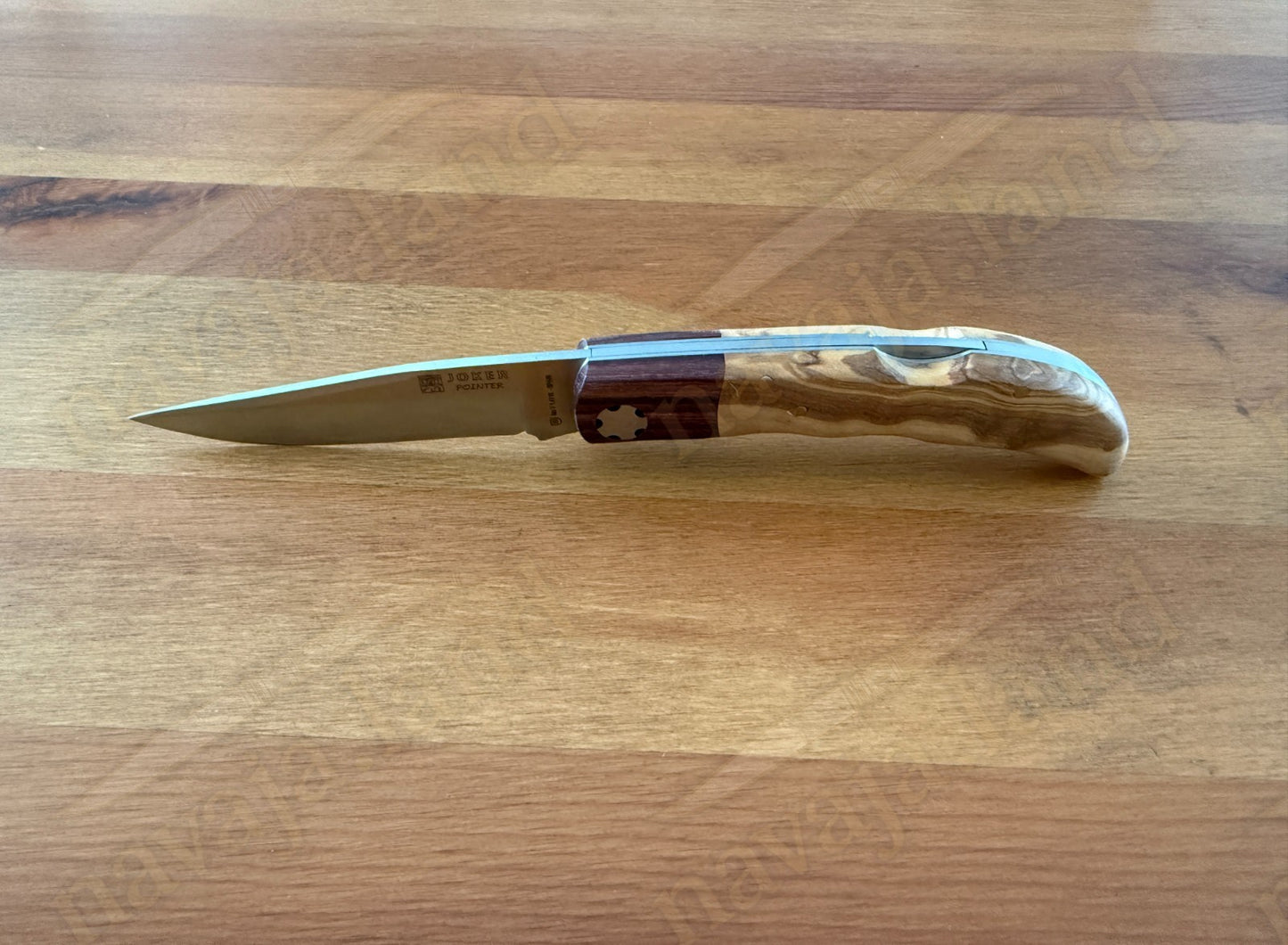 3.54” Joker Pointer Camping Folding Knife (Olive Wood & Rosewood) From Spain