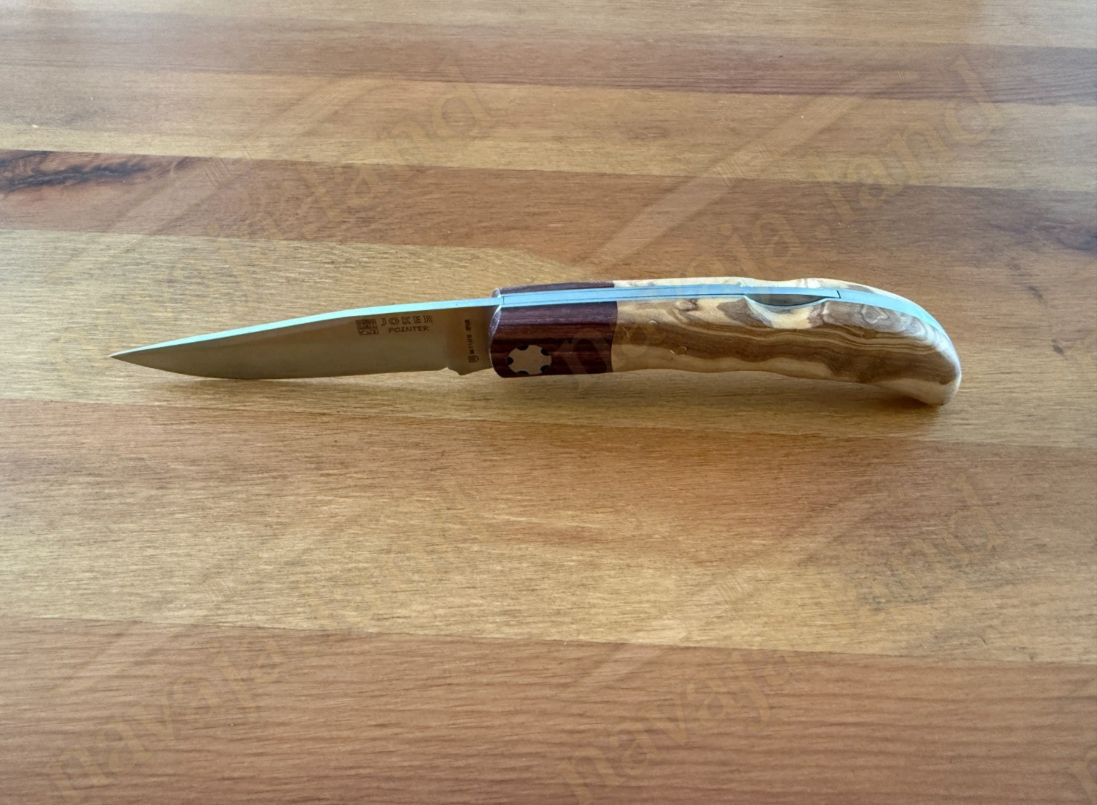 3.54” Joker Pointer Camping Folding Knife (Olive Wood & Rosewood) From Spain