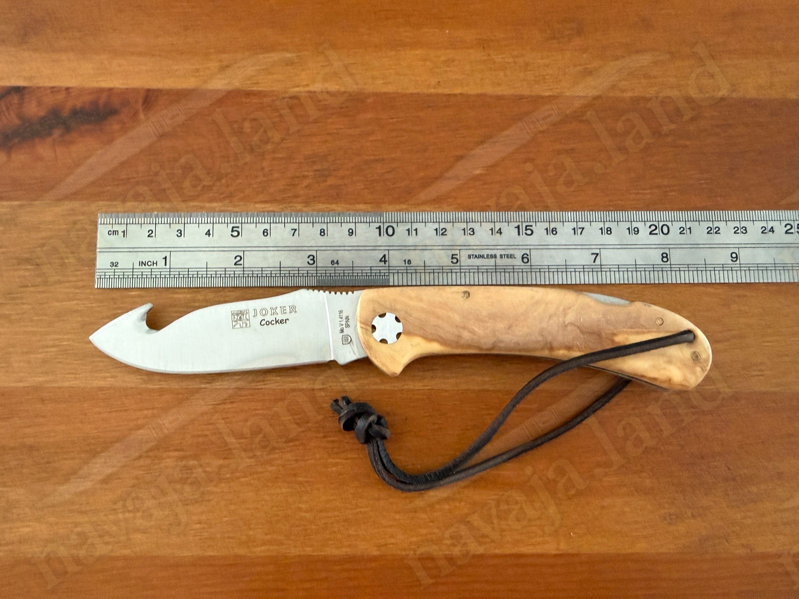 Joker Cocker Hunting Skinning Folding Knife 3.54” MOVA Blade Olive Wood Handle