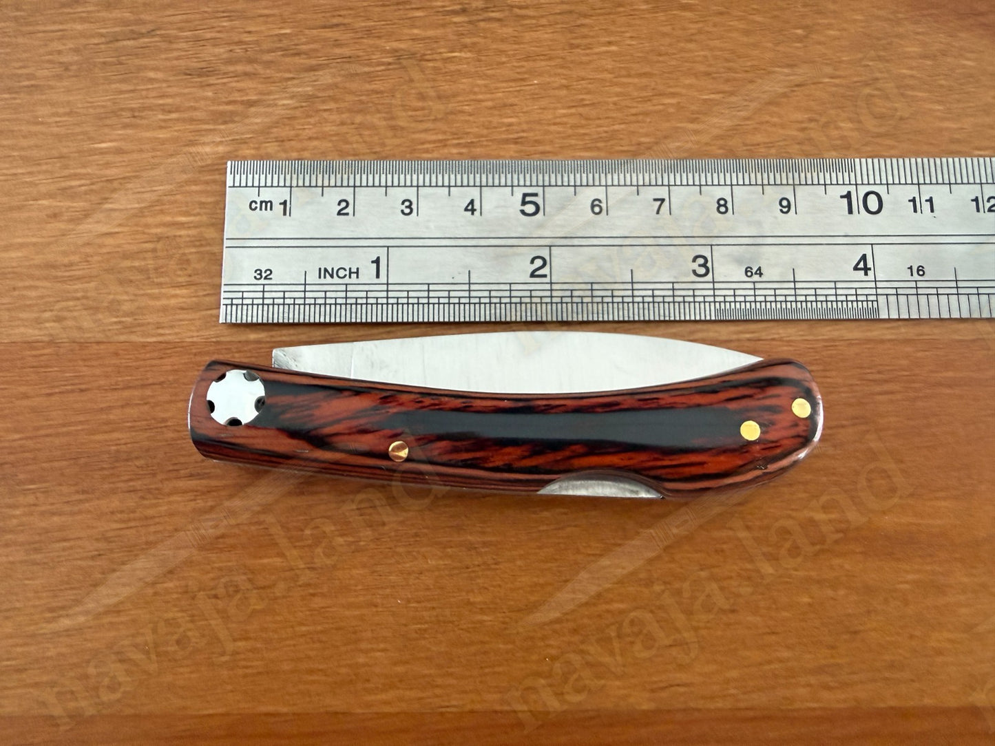 2.95” Joker Bretón Camping Folding Knife (Red Wood Handle) Handmade in Spain