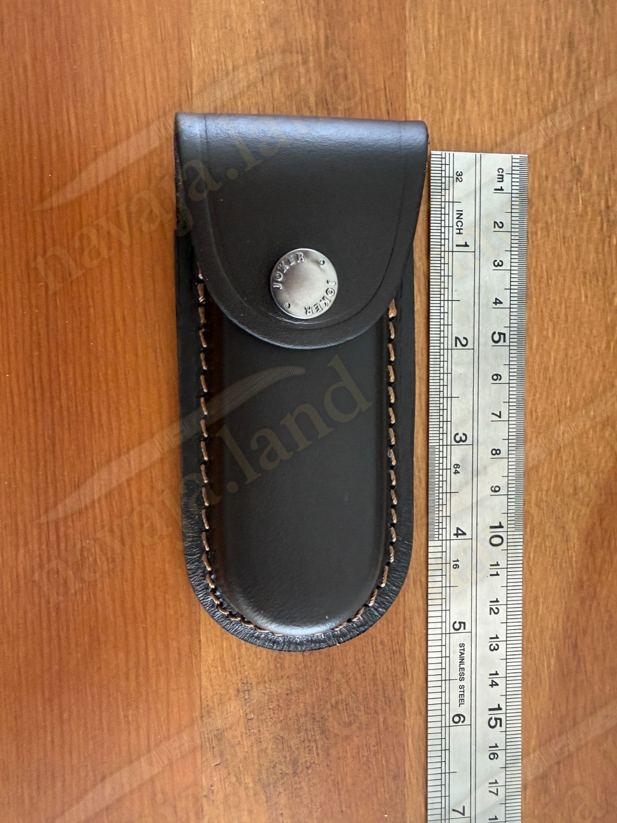 Joker Small Brown Leather Sheath – 5.12" x 1.57" (130 mm x 40 mm)