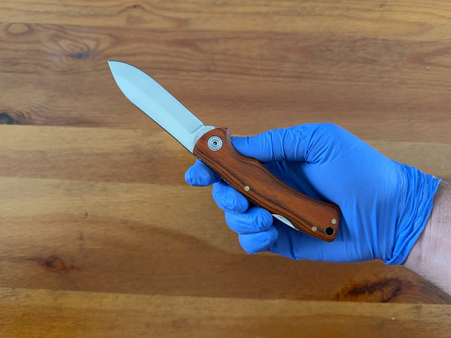 Folding Knife 7.8 cm (3 in) Stainless Steel Blade Lockback Pakkawood Handle