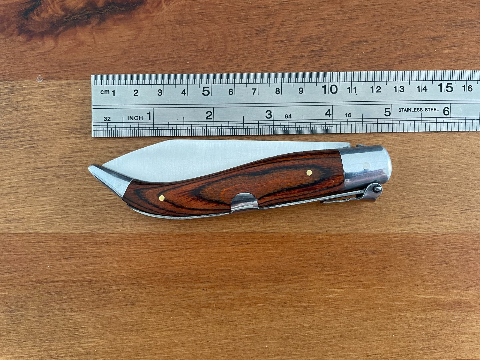 3.8" Spanish Navaja Teja Pastora Pocket Knife Carbon Steel from Spain - Ships US