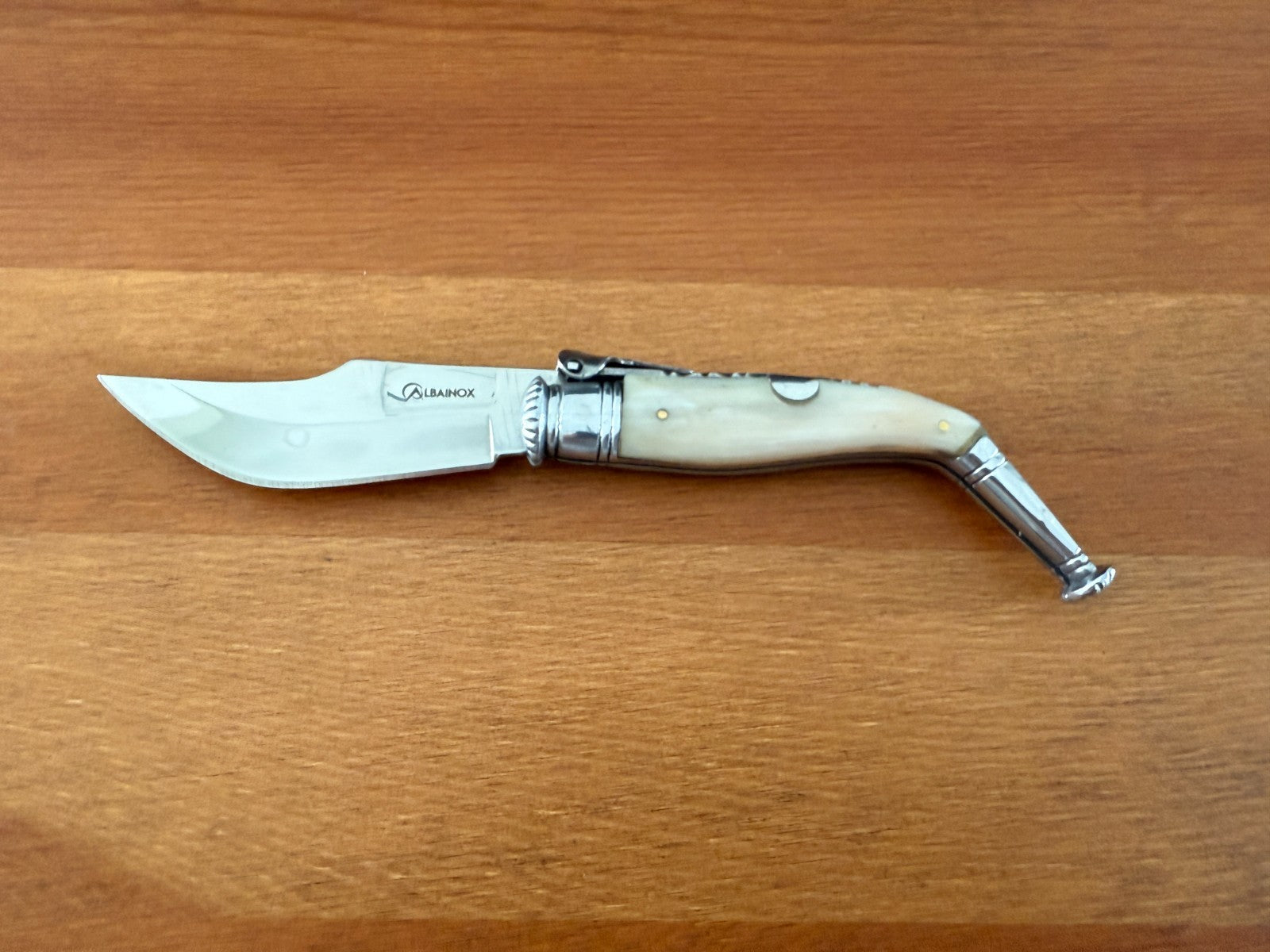 3.15" Navaja Jerezana Pocket Knife Bullhorn Scales with Ratchet From Spain