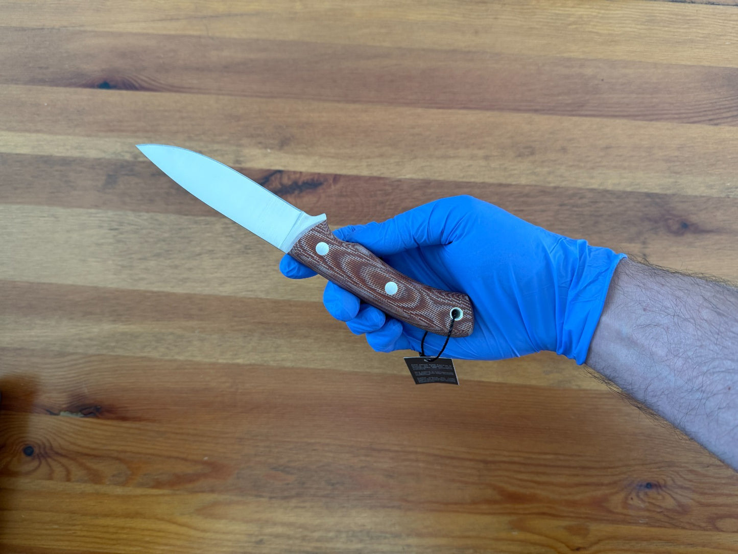 Joker Pantera Bushcraft Knife Brown Micarta Handle Black Sheath Lanyard Hole