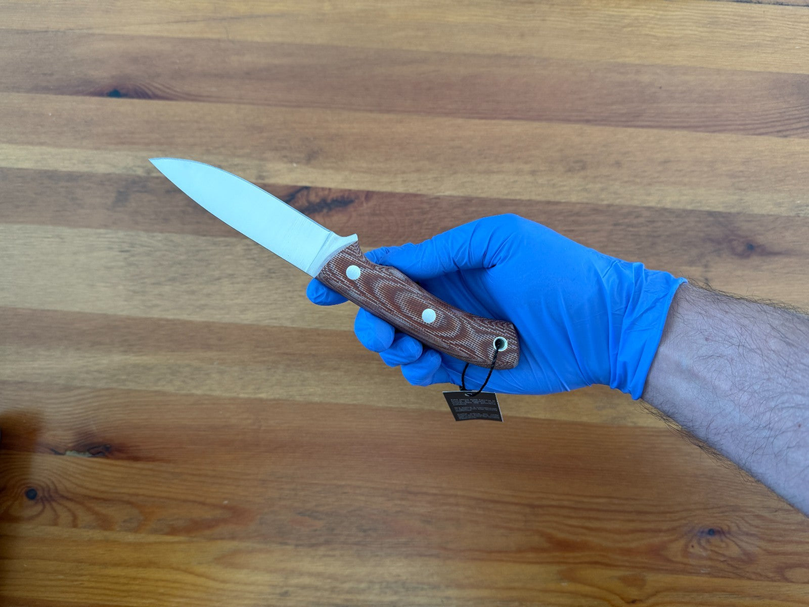 Joker Pantera Bushcraft Knife Brown Micarta Handle Black Sheath Lanyard Hole