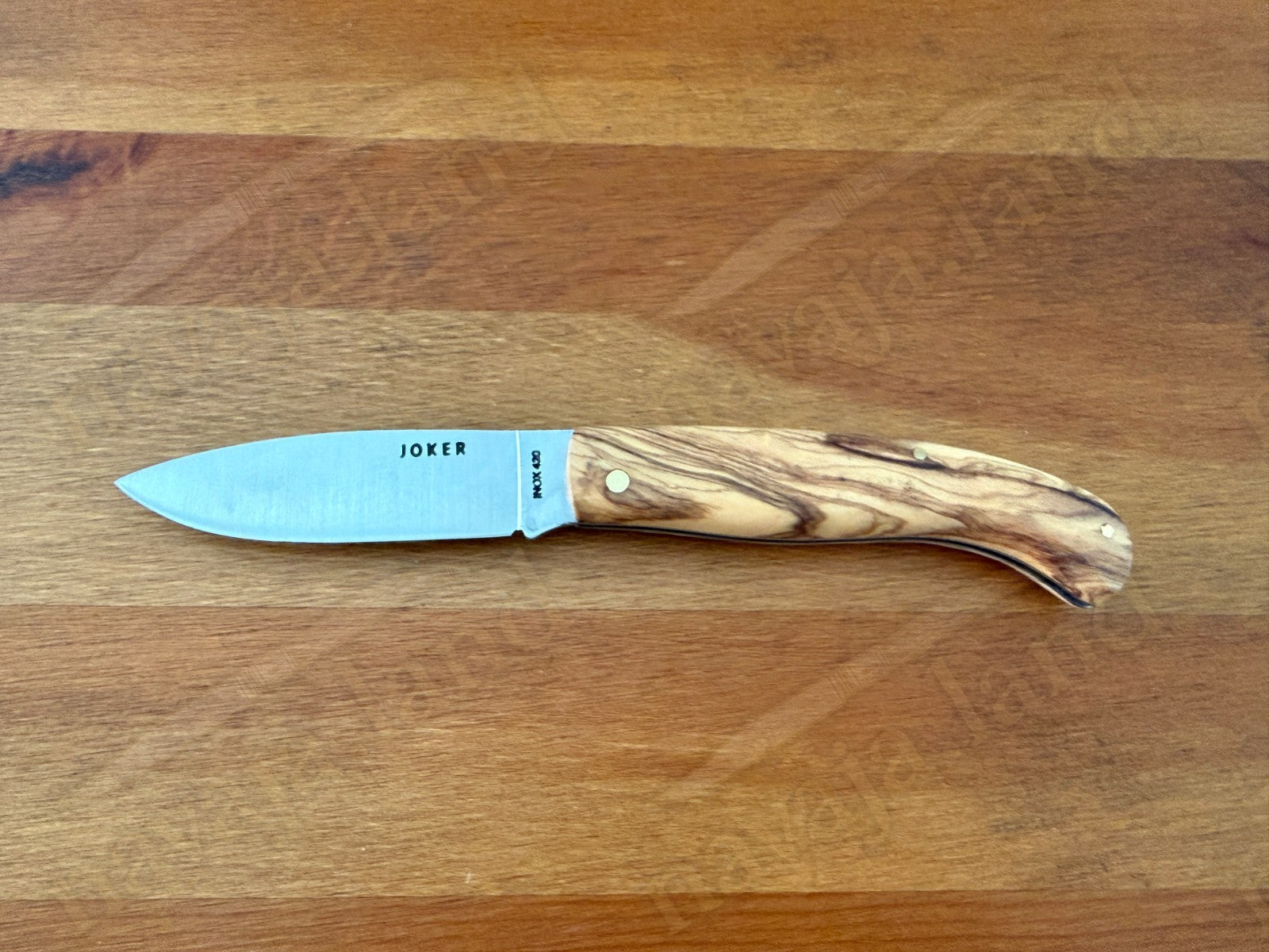 3.54” Joker Slipjoint Folding Pocket Knife (Olive Wood Handle) Handmade in Spain