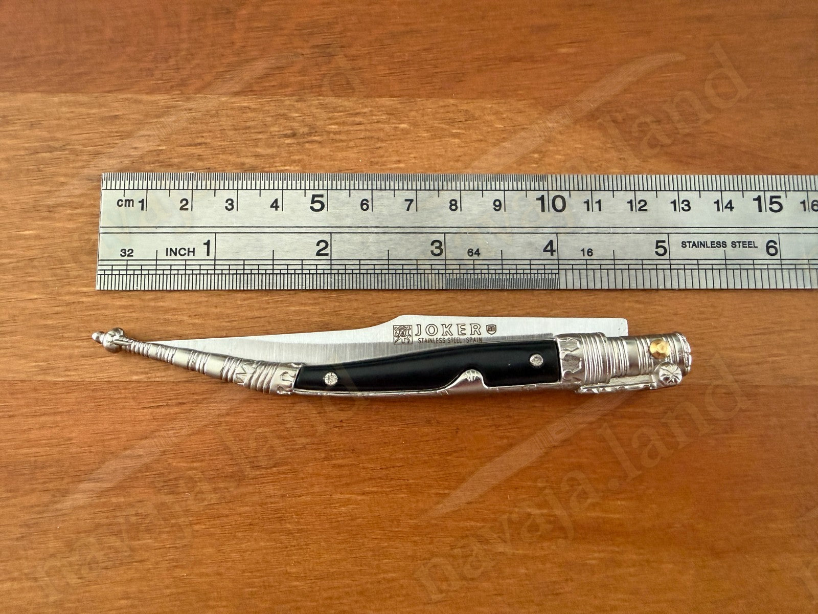 4.1” Albacete Navaja Joker Stiletto Knife Zamak Handle Handmade Slipjoint Spain