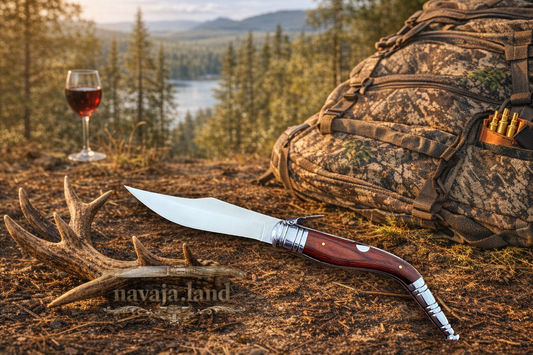 🔥 5.5" Sevillian (Sevillana) Style Classic Spanish Navaja Folding Knife – Red Wood Handle | Ratchet Lock | Made in Spain