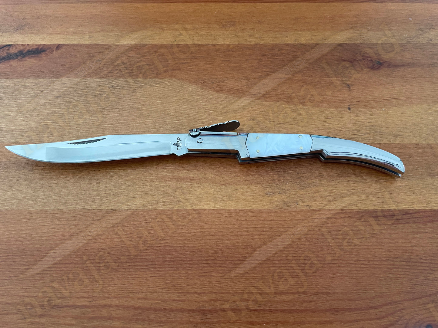 Collector’s Spanish Artisan Navaja – 5.1” Arabian Style Ratchet Knife 440 Steel - Made in Spain