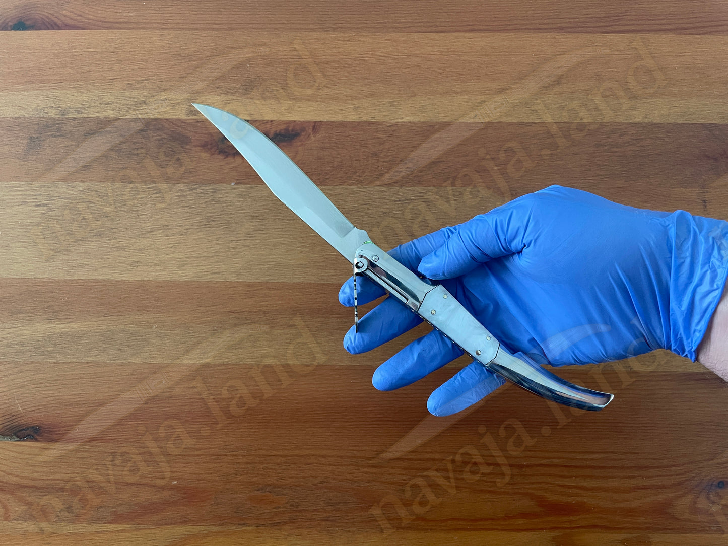 Collector’s Spanish Artisan Navaja – 5.1” Arabian Style Ratchet Knife 440 Steel - Made in Spain