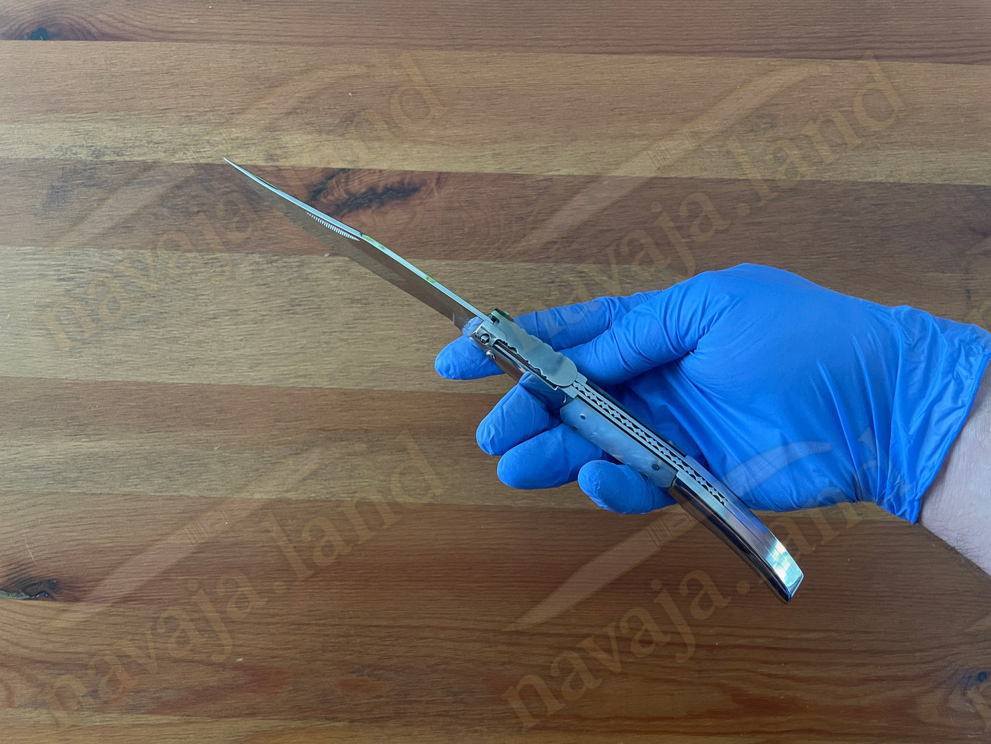 Collector’s Spanish Artisan Navaja – 5.1” Arabian Style Ratchet Knife 440 Steel - Made in Spain