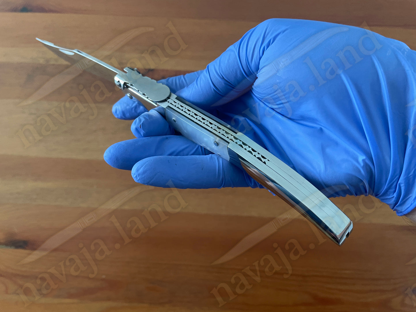 Collector’s Spanish Artisan Navaja – 5.1” Arabian Style Ratchet Knife 440 Steel - Made in Spain