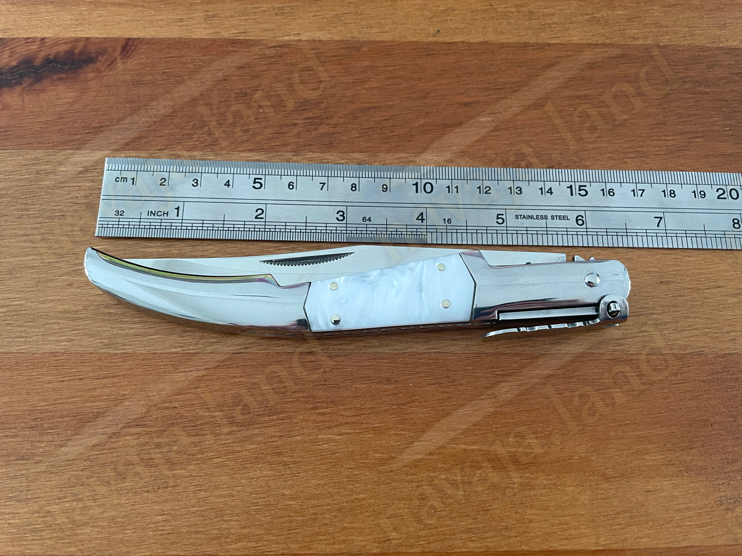 Collector’s Spanish Artisan Navaja – 5.1” Arabian Style Ratchet Knife 440 Steel - Made in Spain