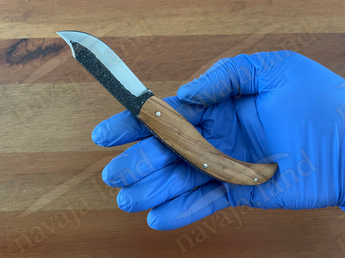 2.5" Tramuntana Navaja Folding Pocket Knife 440 Steel Olive Wood Handle - Spain