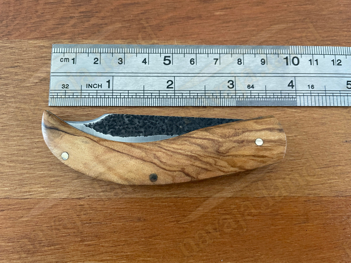 2.5" Tramuntana Navaja Folding Pocket Knife 440 Steel Olive Wood Handle - Spain