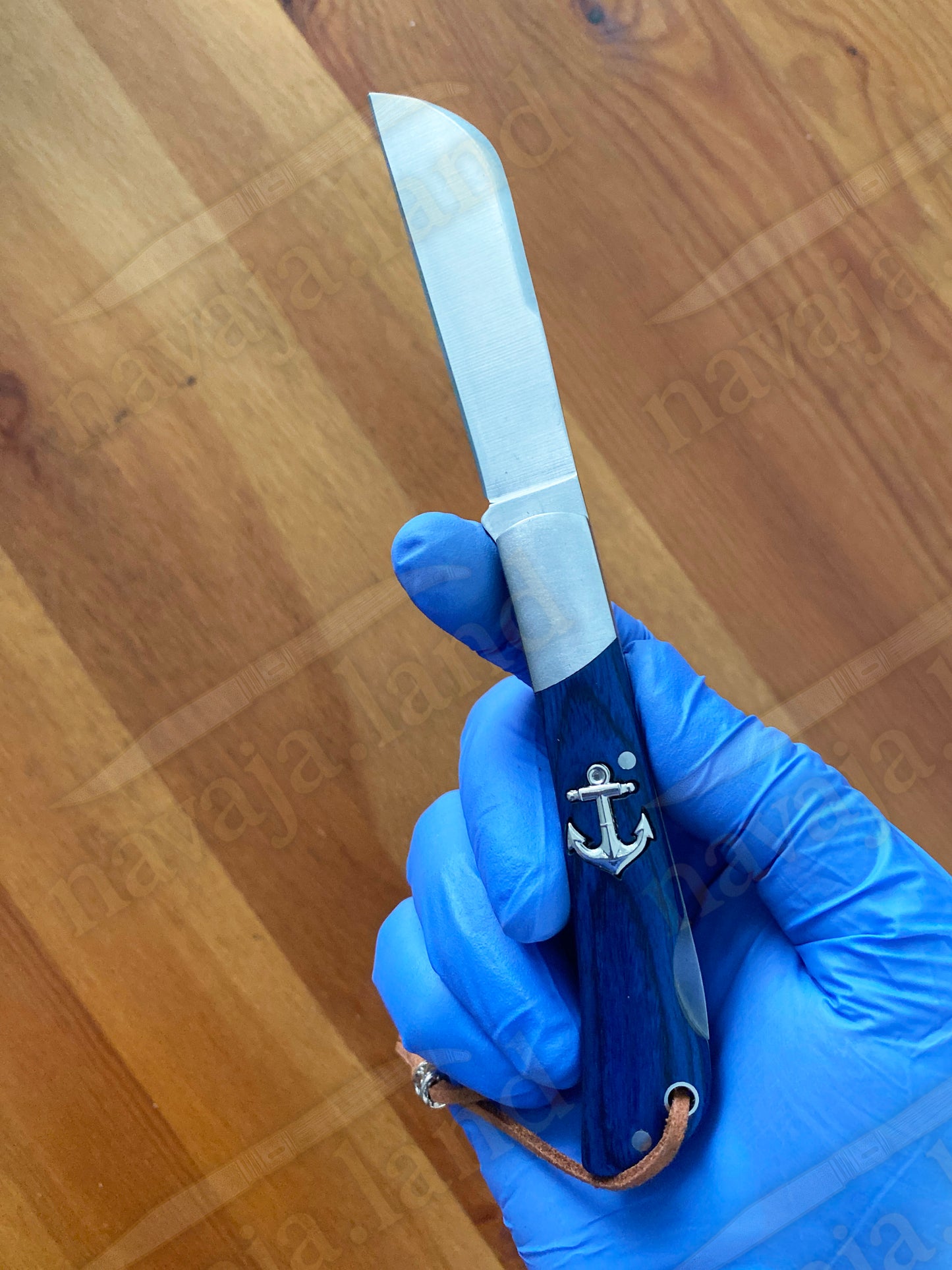 3.15" Beak Marin Najava Pocket Knife Sailor / Marinera Blue Stamina Handle