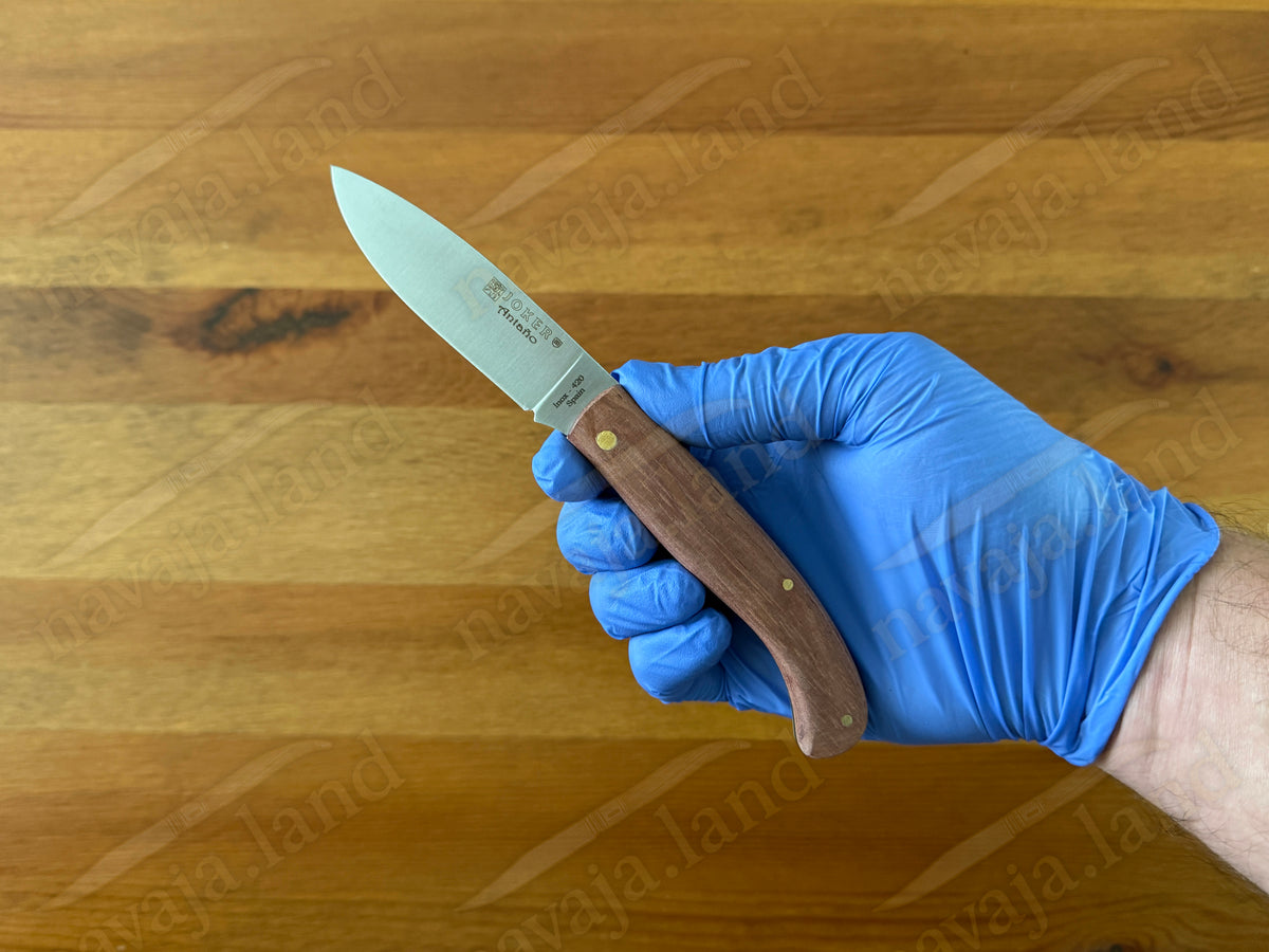 3.14” Joker Antaño Camping Folding Knife (Bubinga Wood Handle) Handmade in Spain