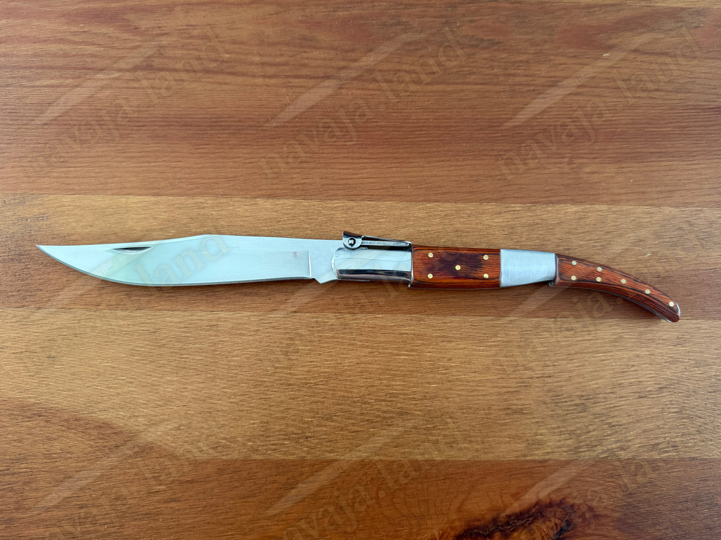 5.3" Arabian Style Classic Spanish Navaja Knife Red Wood Scales With a Ratchet