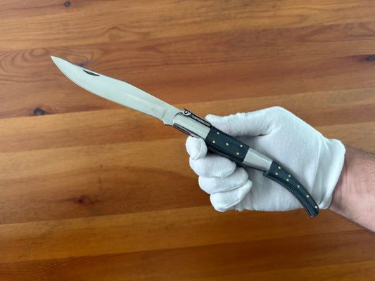 5.3" Arabian Style Navaja Folding Pocket Knife Blue Wood Scales Made in Spain