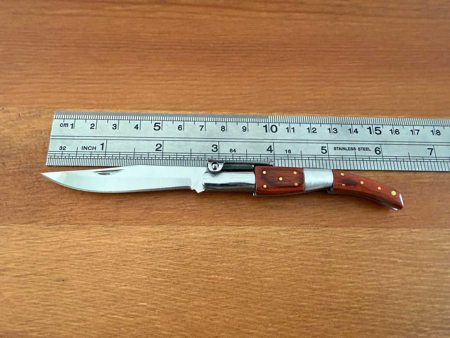 2.5” Arabian Style Folding Pocket Knife Wood Scales Hand Crafted Made in Spain
