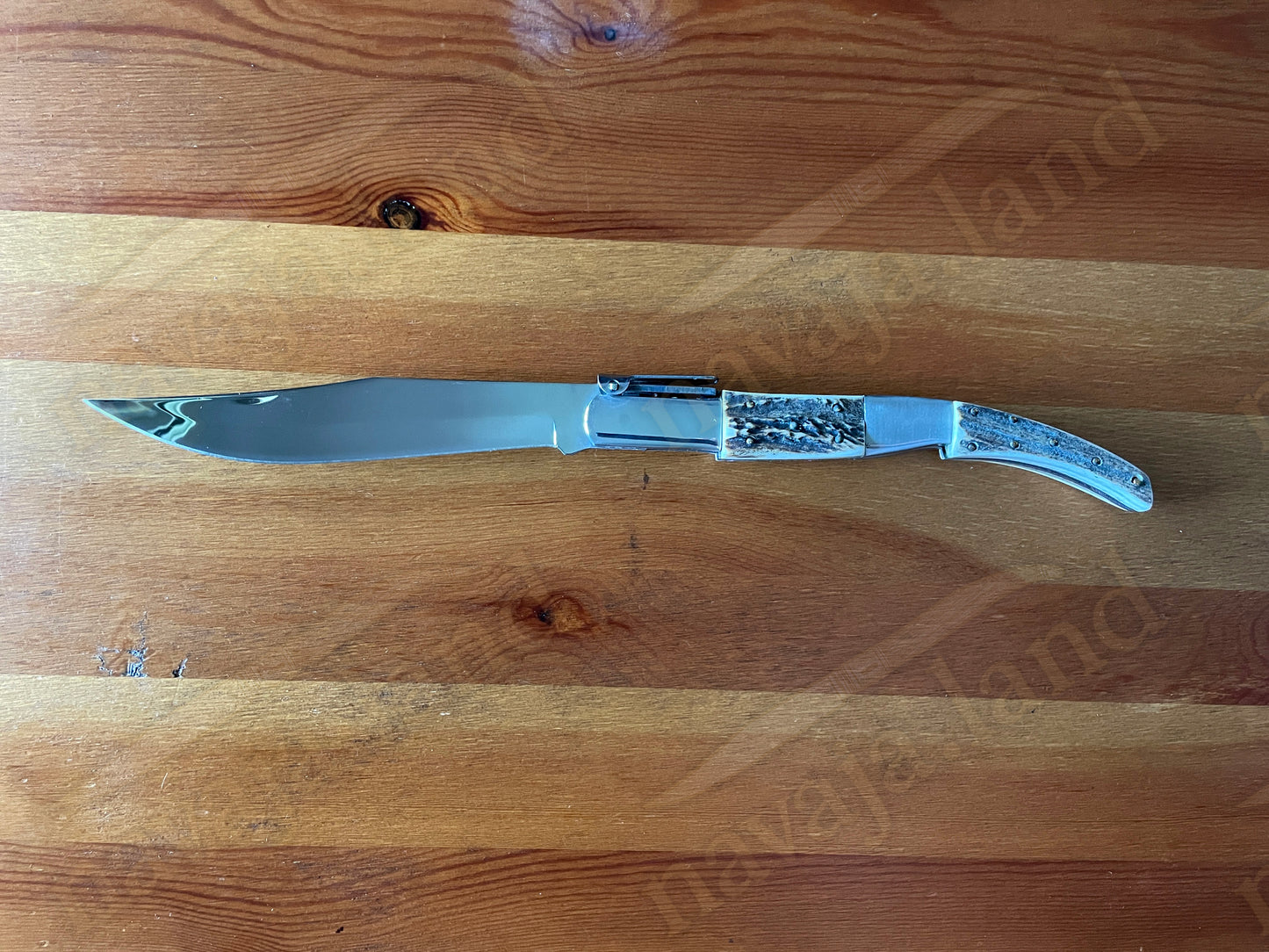🦌 6.5" Arabian Style Classic Spanish Navaja Knife – Deer Antler | Ratchet Lock