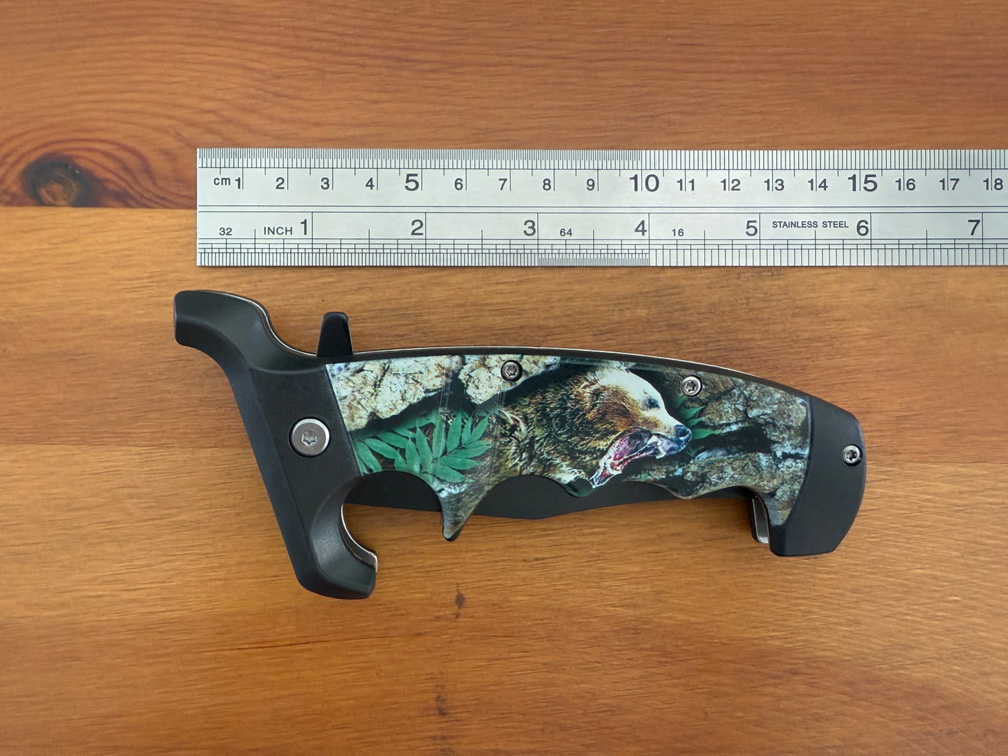 4" 3Cr13 Steel Clip Point Snake Eye Tactical Spring Assisted Folding Knife