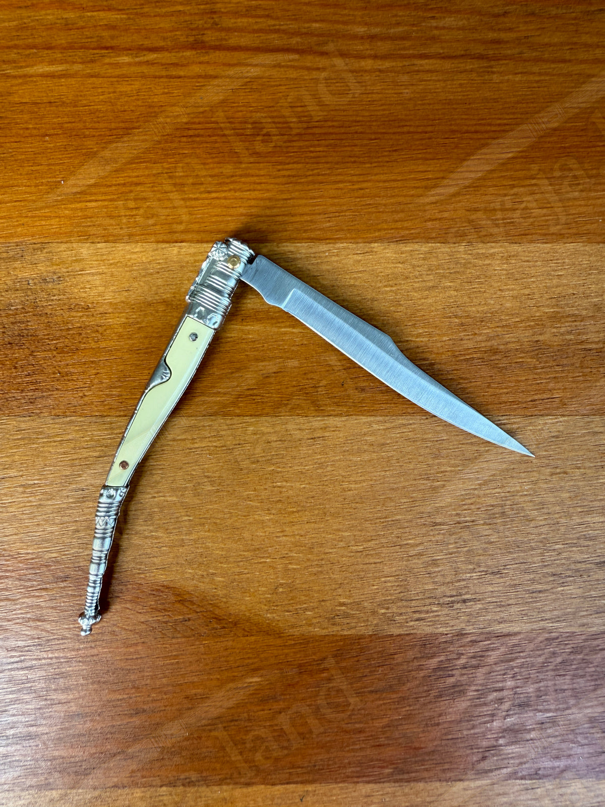 4.1” Albacete Navaja Joker Stiletto Knife Zamak Handle Handmade Slipjoint Spain