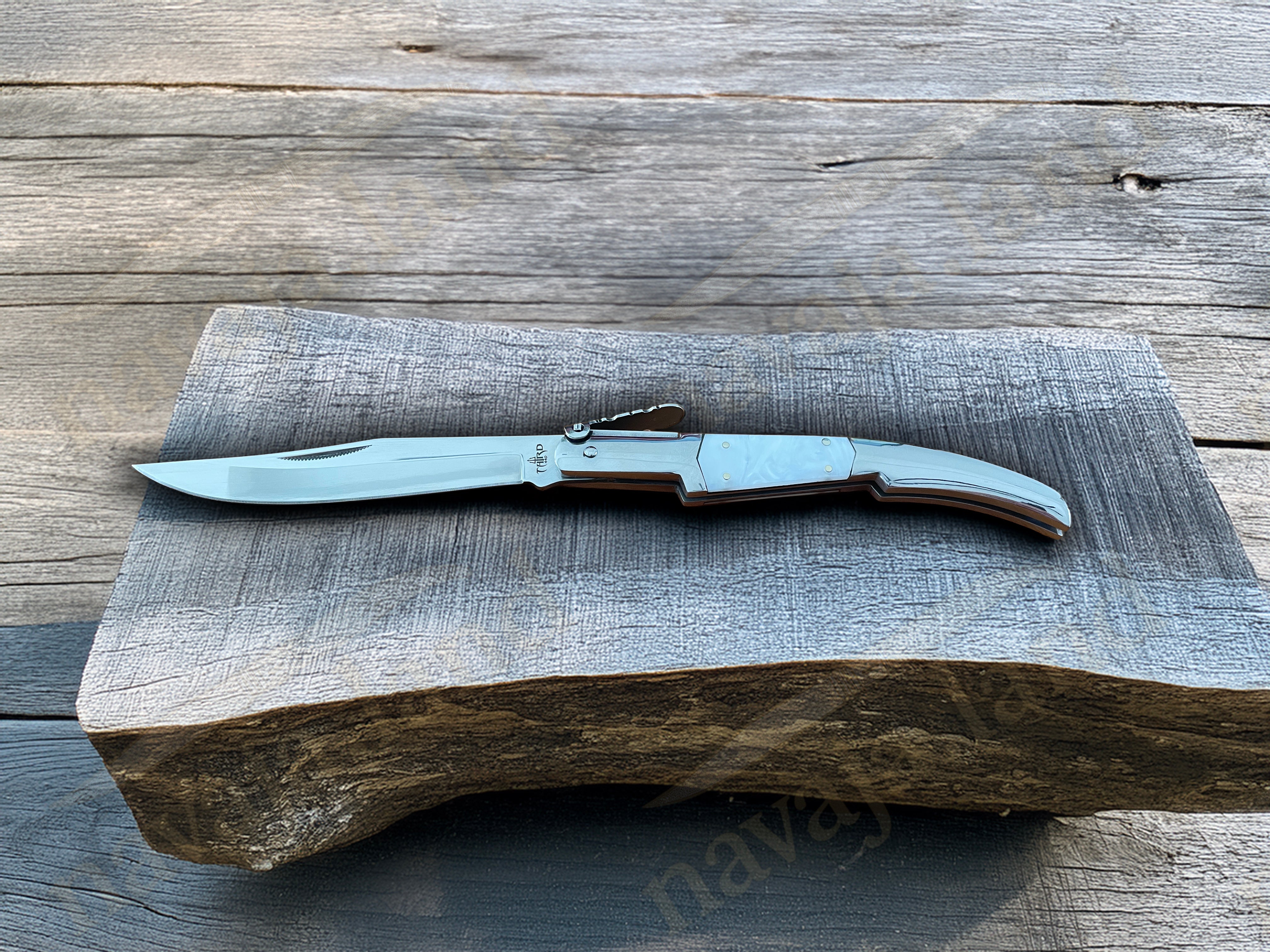 Collector’s Spanish Artisan Navaja – 5.1” Arabian Style Ratchet Knife ...