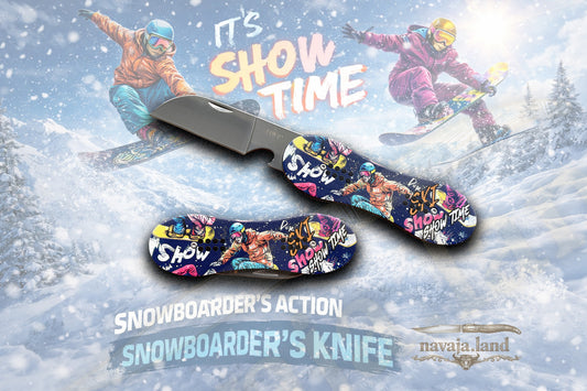 3.14” Snowboard Pocket Knife – Bottle Opener | Liner Lock | Aluminum Handle