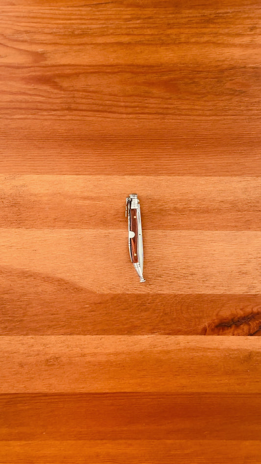 2.7 in. Estilete Spanish Navaja Pocket Knife Pakkawood Handle Billet Lock Spain